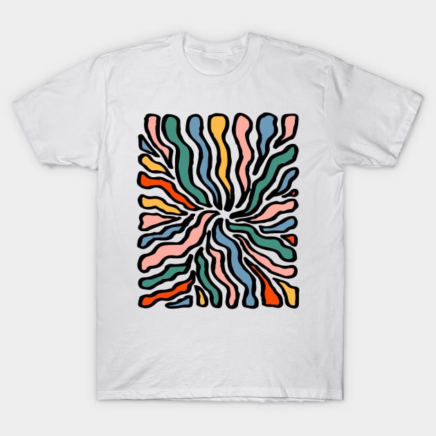 Groovy Swirls T-Shirt by JunkyDotCom